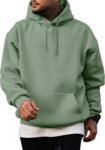 Mens Casual Cotton Hooded Collar Drawstring Hoodies Pullover Sweatshirts Casual Long Sleeve Shirts