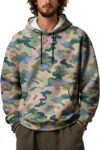 Camo Hoodies for Men Fall Casual Long Sleeve Drawstring Sweatshirts Baggy Workout Pullover Hoodies with Pockets
