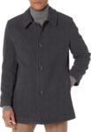 Men's Button Up Wool Plush Car Coat